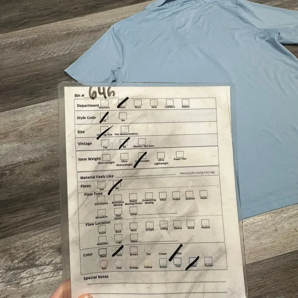 RLX Ralph‎ Lauren Light Blue Men M Wicking Performance Plain Golf Polo Shirt